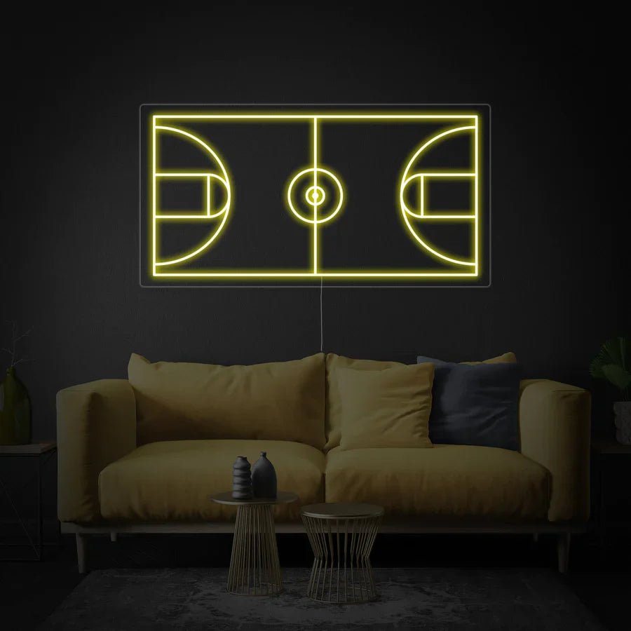 Campo basket neon - Skizzografico