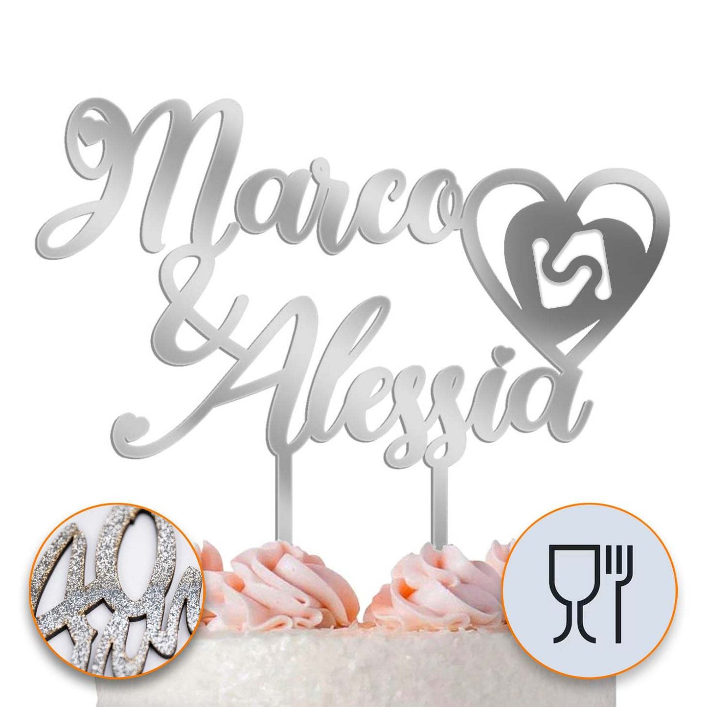 Cake toppers love - Skizzografico