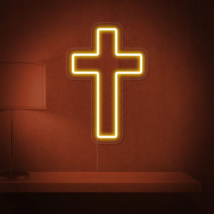 Croce chiesa neon - Skizzografico
