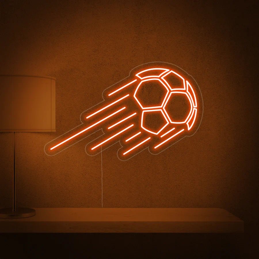 pallone calcio neon - Skizzografico