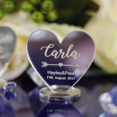 Centrotavola in plex Wedding