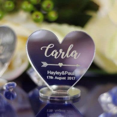 Centrotavola in plex Wedding - Skizzografico
