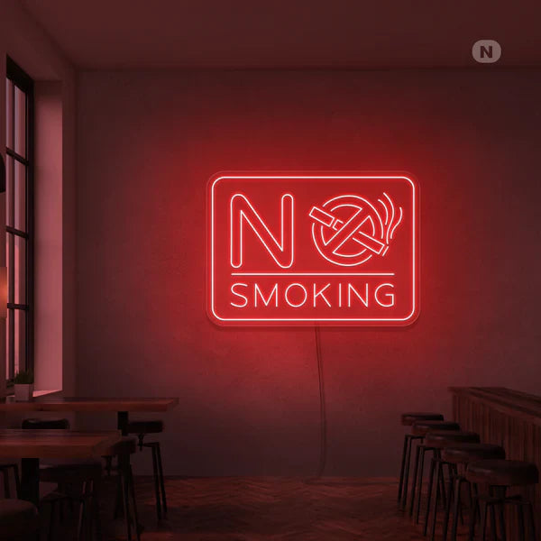 non fumare neon