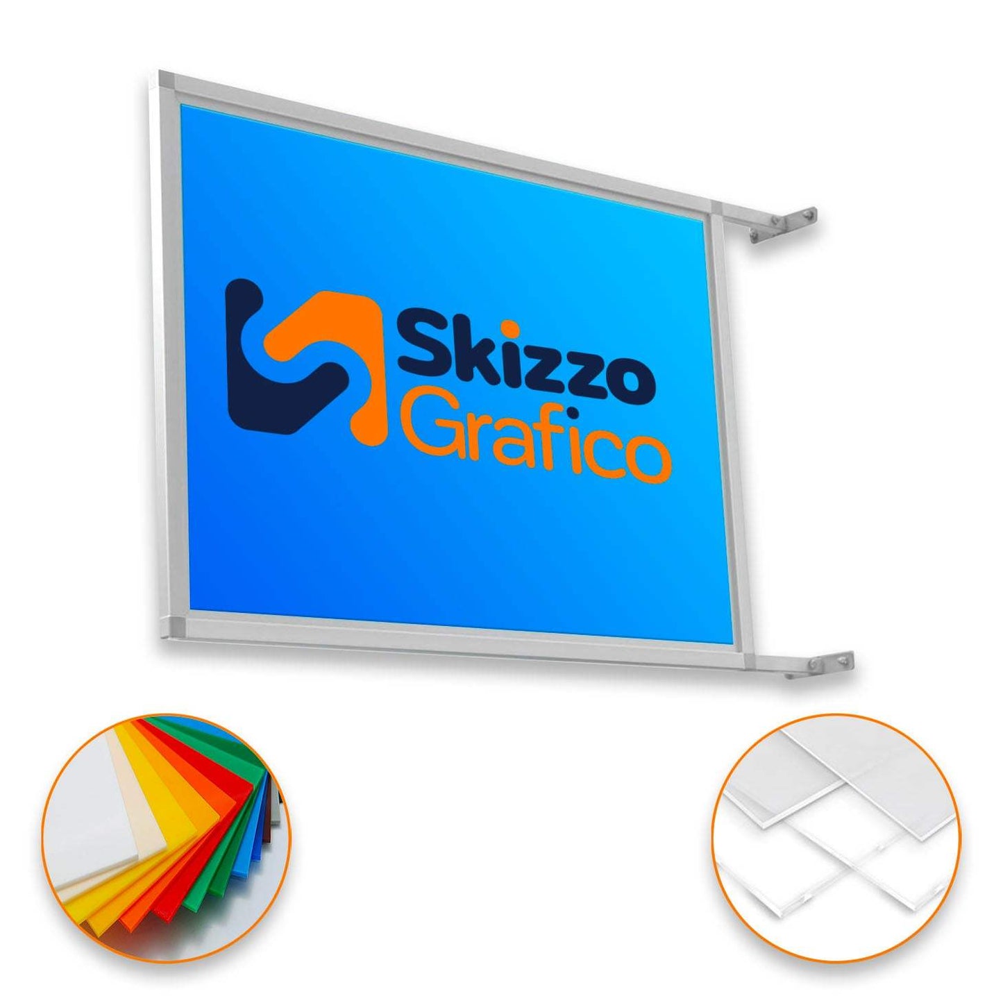 Insegna bandiera non luminosa - Skizzografico