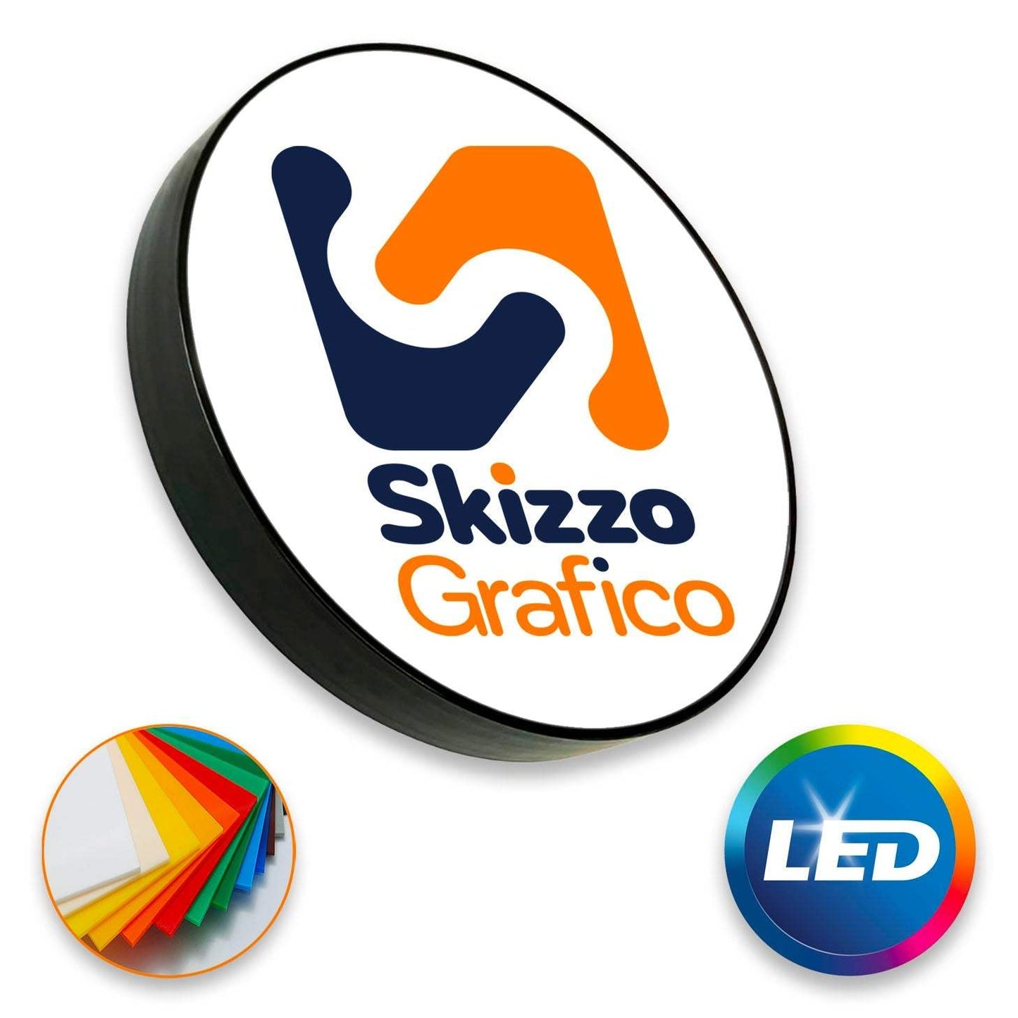 Insegna Luminosa da esterno ROTONDA - Skizzografico