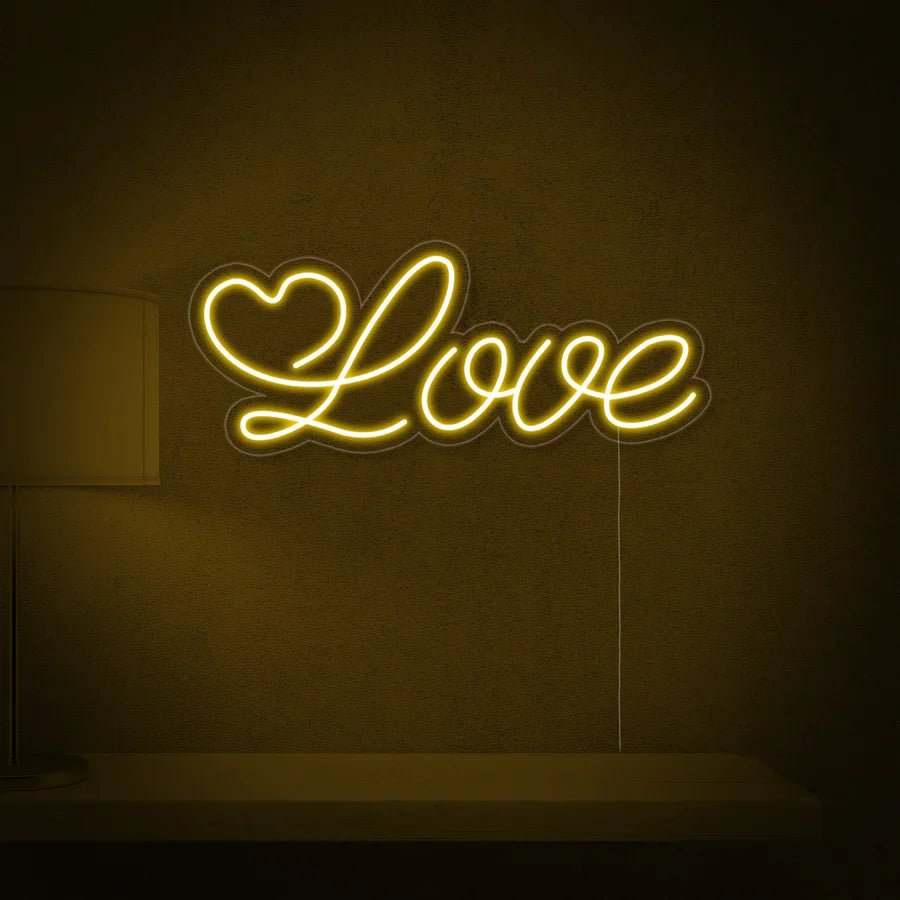 Love cuore neon - Skizzografico