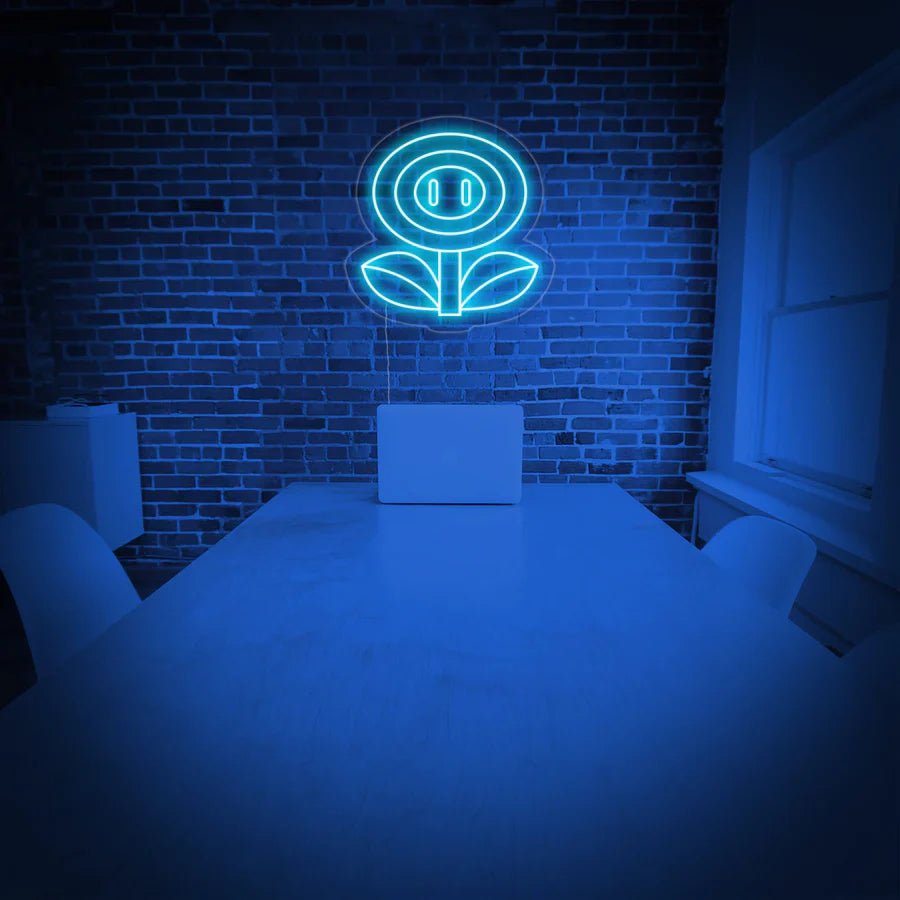 Fiore super mario Neon - Skizzografico