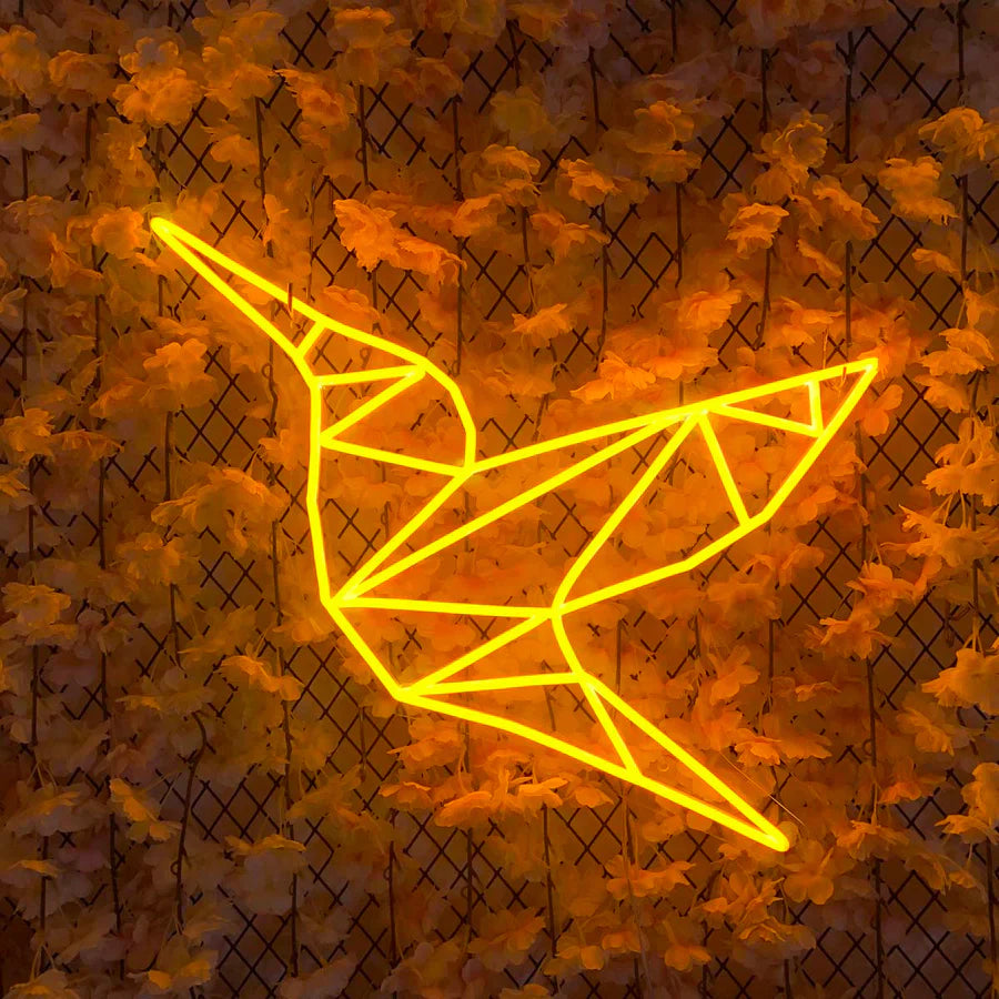 Paper bird neon