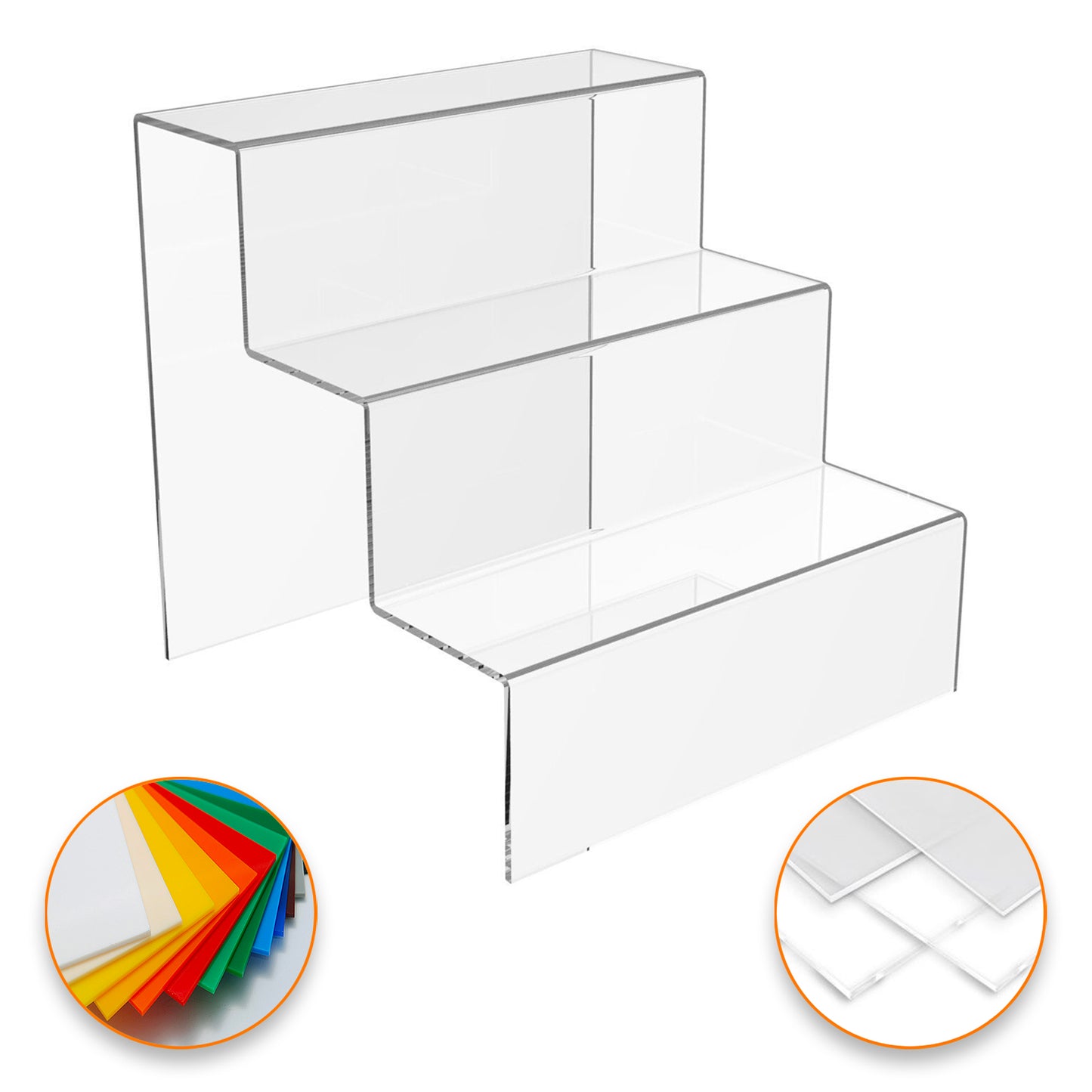 ALZATA/SUPPORTO in Plexiglass trasparente