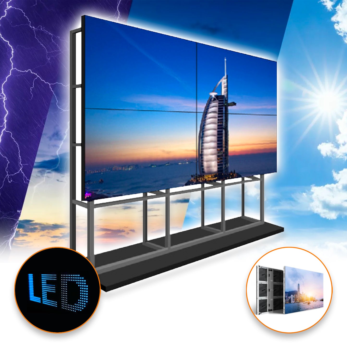 Ledwall da esterno