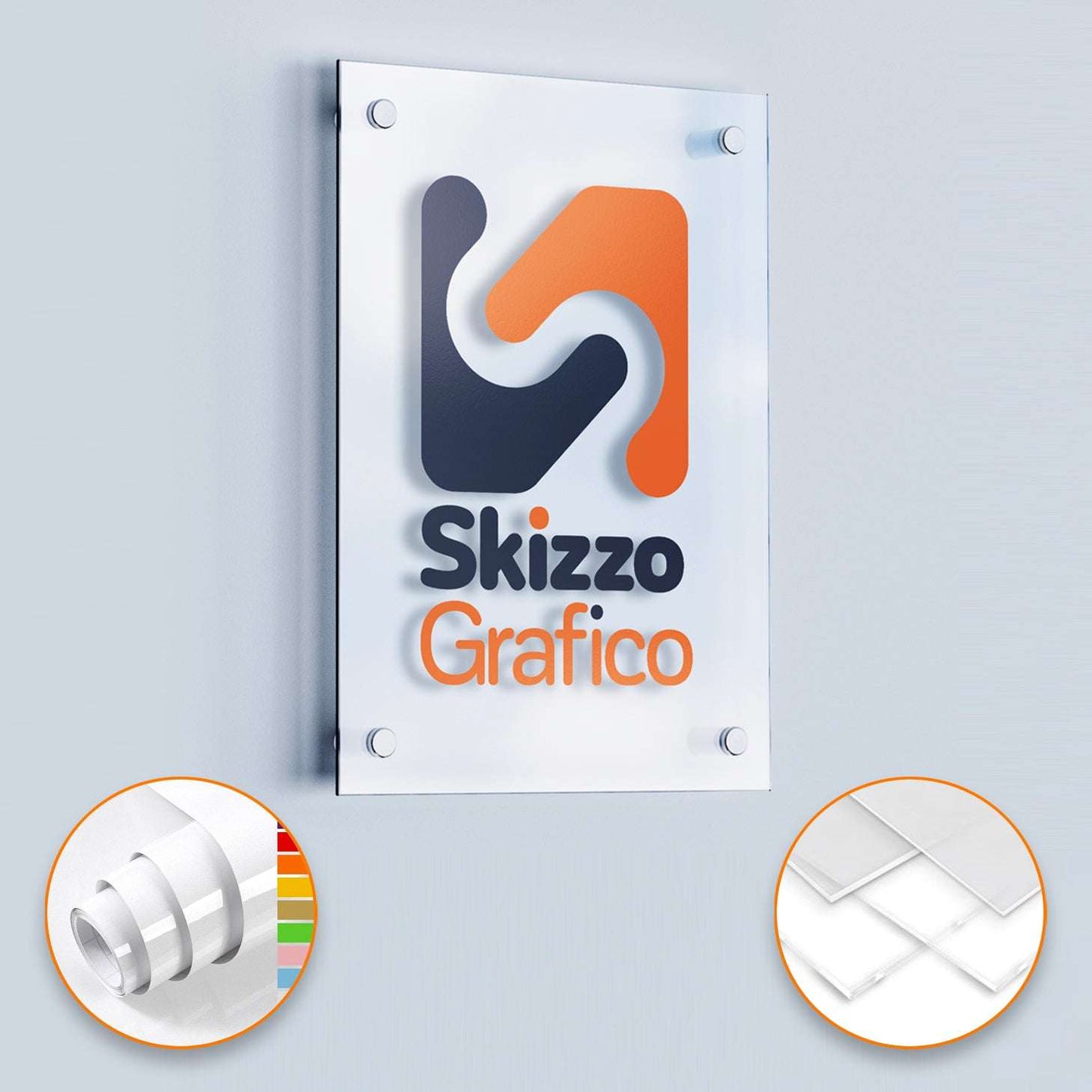 Targa in Plex - Skizzografico
