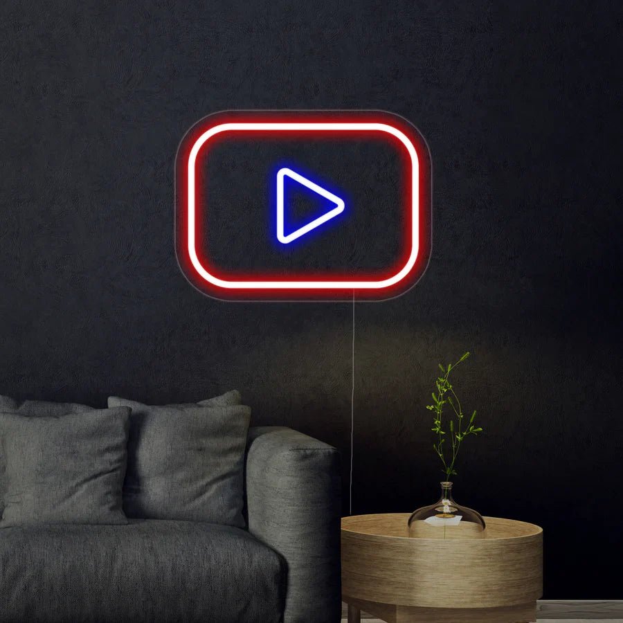 Logo Youtube neon - Skizzografico