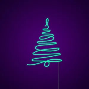 albero natale 2 neon - Skizzografico