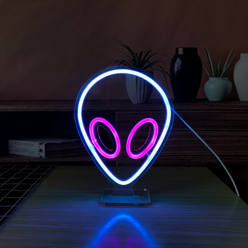 Alieno lampada neon - Skizzografico
