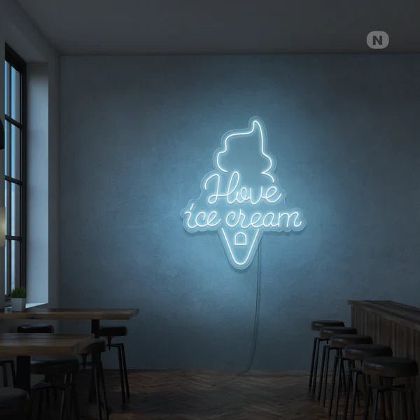 i love ice cream neon - Skizzografico