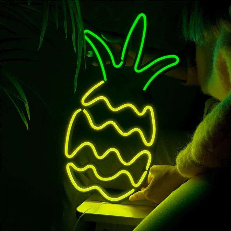 Ananas 2 neon - Skizzografico