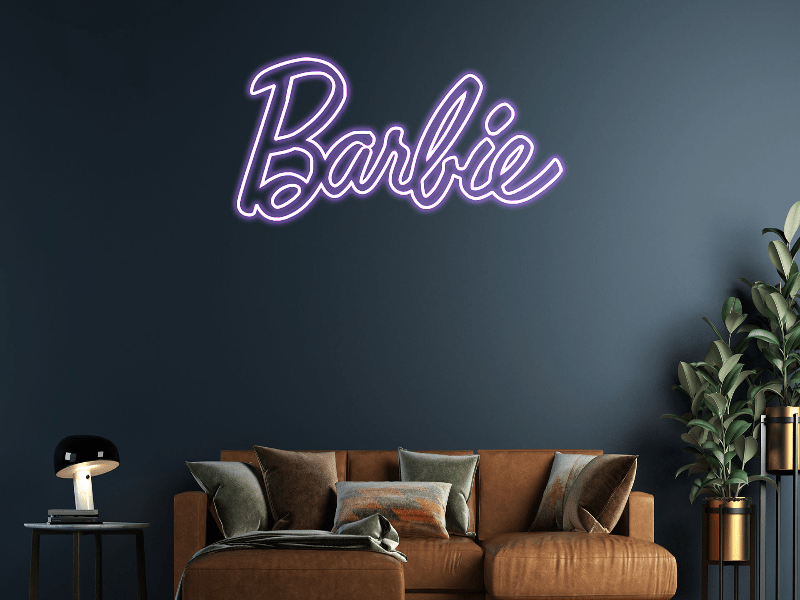 Barbie logo neon - Skizzografico