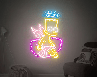 Bart simpson neon - Skizzografico