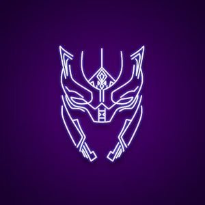 Black Panther neon - Skizzografico