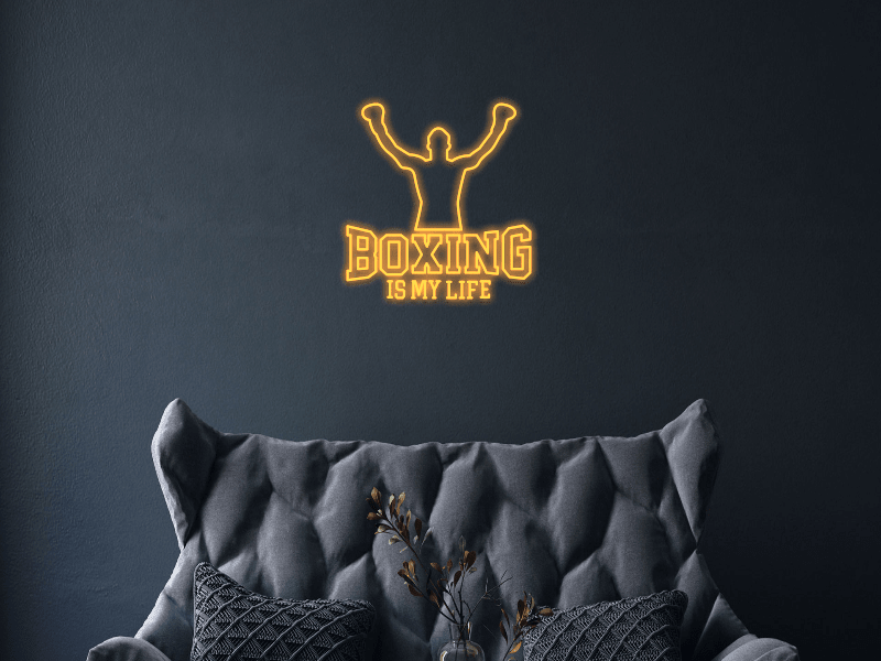 Boxing life neon - Skizzografico