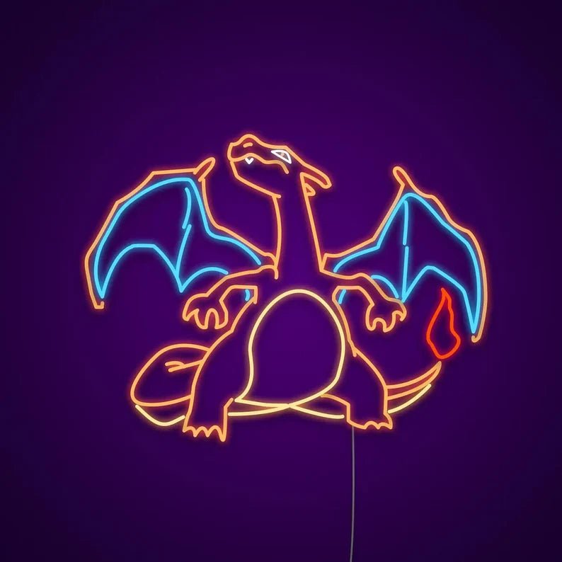 Charizard pokemon neon - Skizzografico