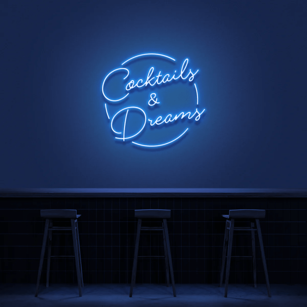 Cocktails e dreams Neon - Skizzografico