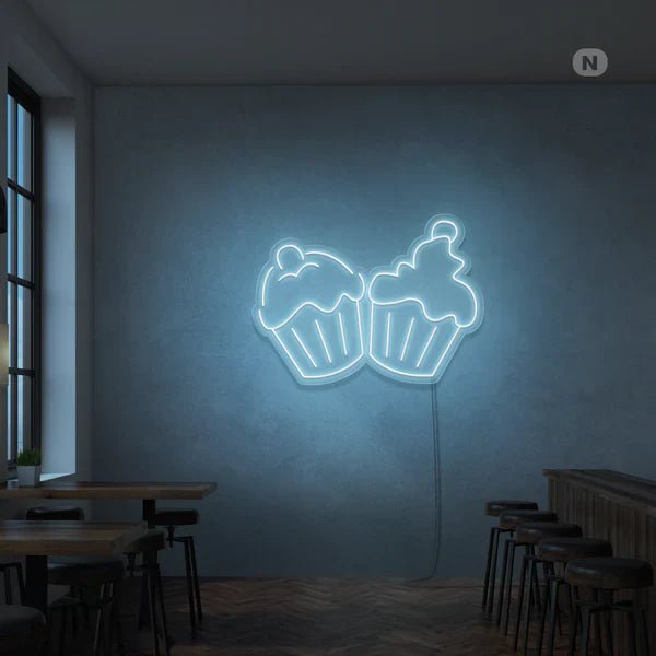 cup cake neon - Skizzografico