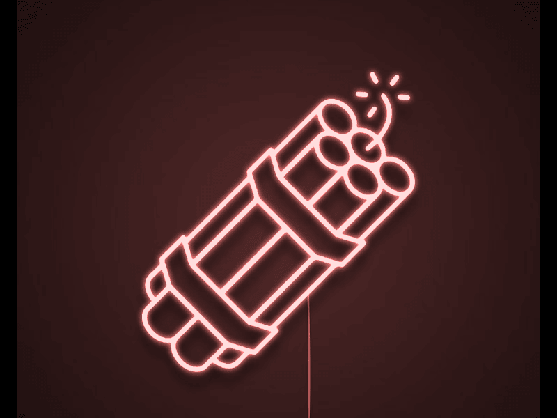 dinamite neon - Skizzografico