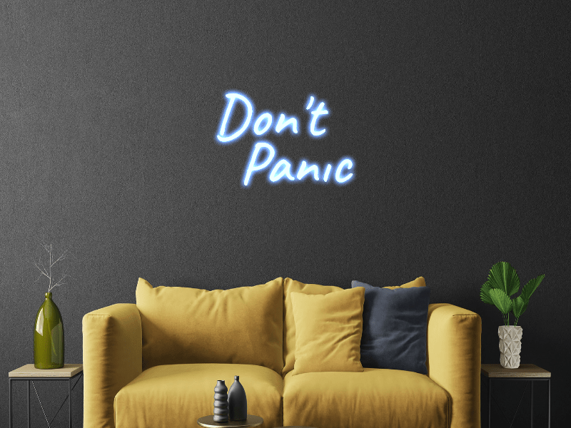 Don't panic neon - Skizzografico
