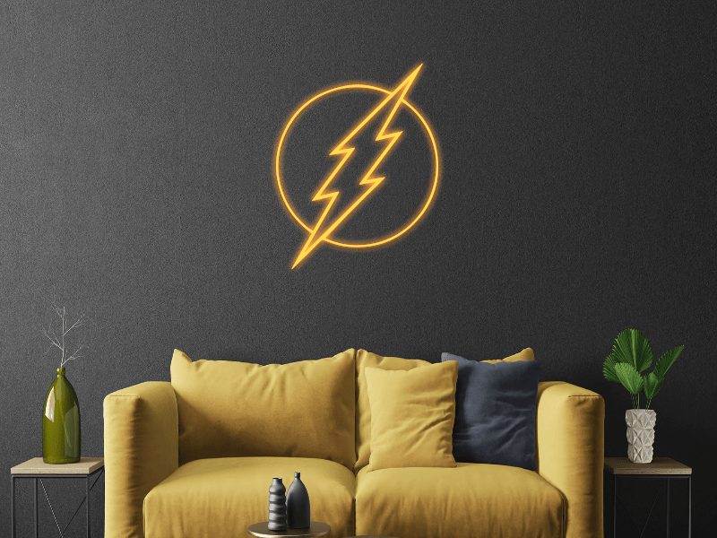 fulmine logo neon - Skizzografico