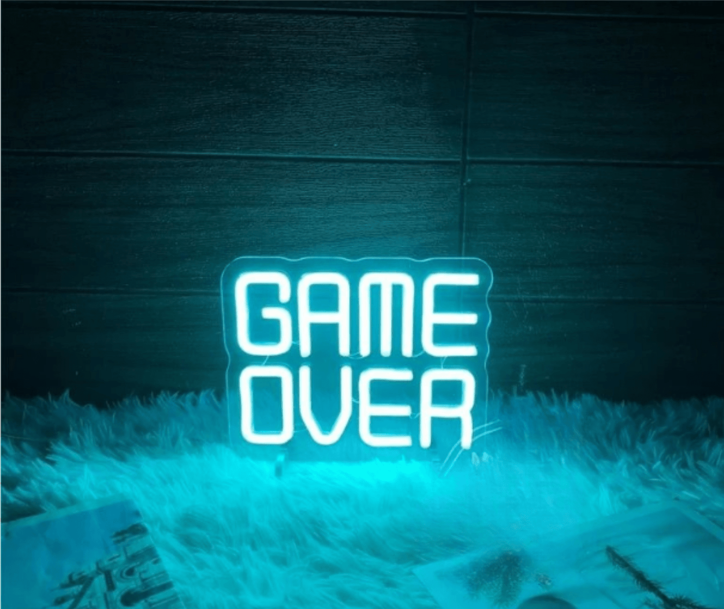 Game over neon lampada - Skizzografico