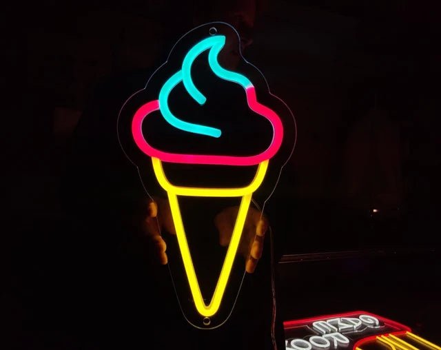 Gelato cono neon - Skizzografico