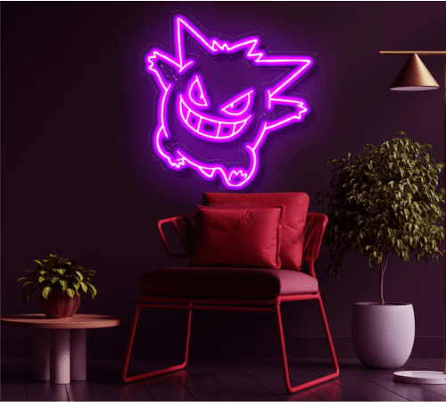 Gengar pokemon neon - Skizzografico