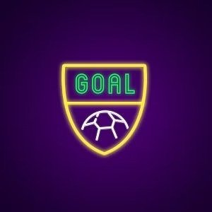 Logo scudetto calcio neon - Skizzografico
