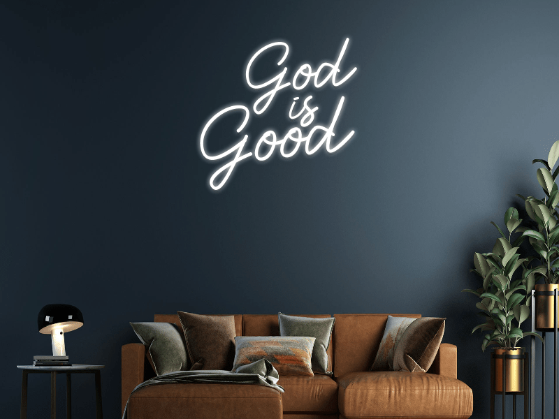 God is Good neon - Skizzografico