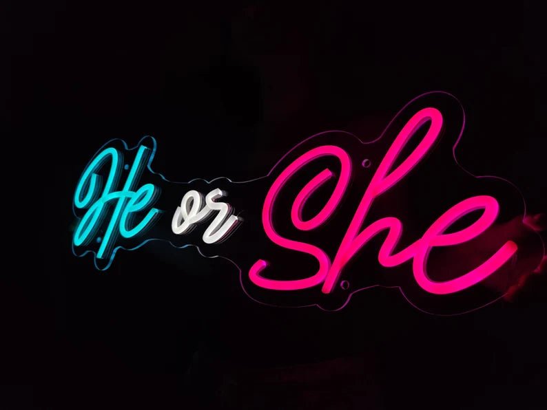 he or she neon - Skizzografico