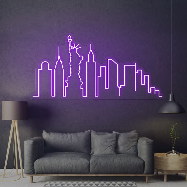 skyline neon - Skizzografico
