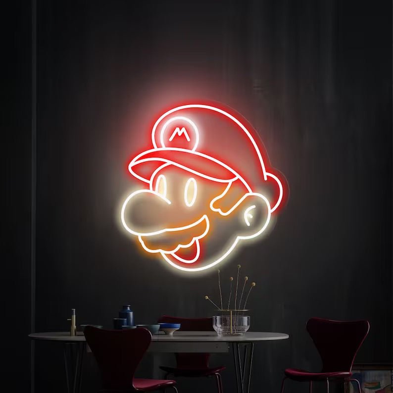 Super Mario neon - Skizzografico