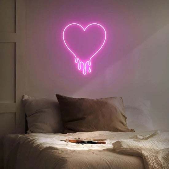 cuore gocciolante Neon - Skizzografico