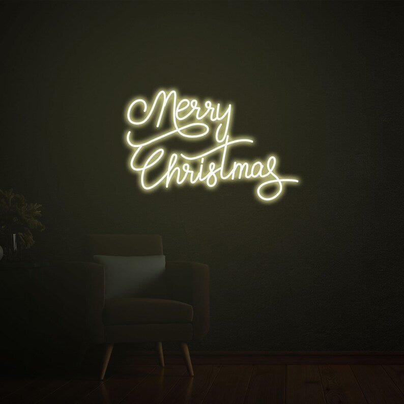 Merry christmas neon - Skizzografico