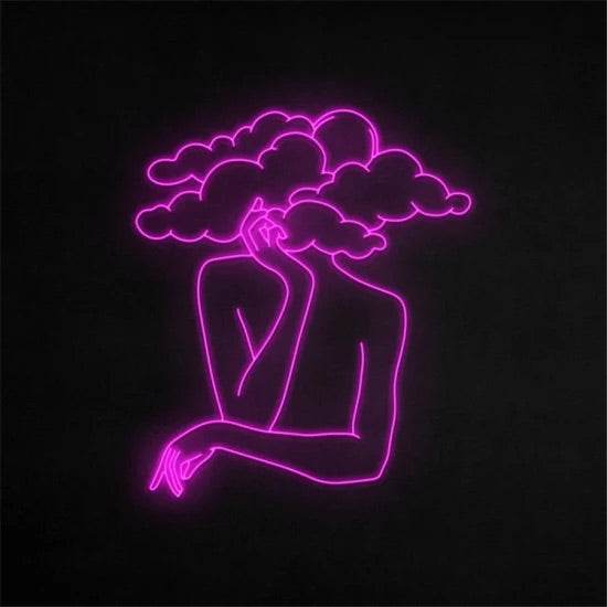 Donna nuvola Neon - Skizzografico