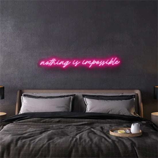 Nothing is impossible neon - Skizzografico