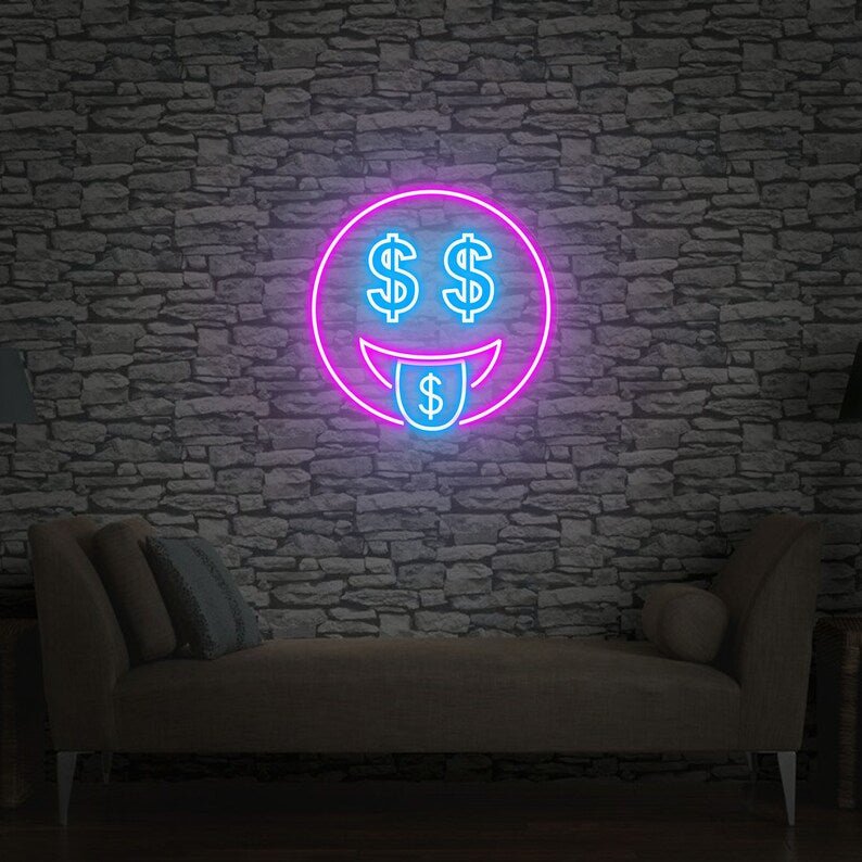 Smile dollaro neon - Skizzografico