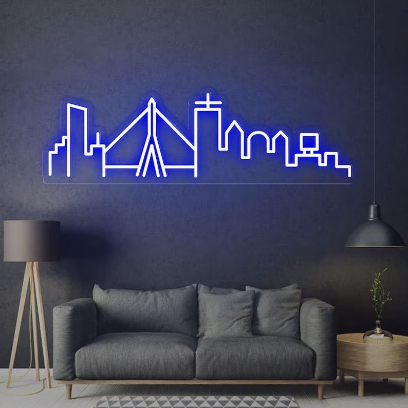 Skyline 2 neon - Skizzografico