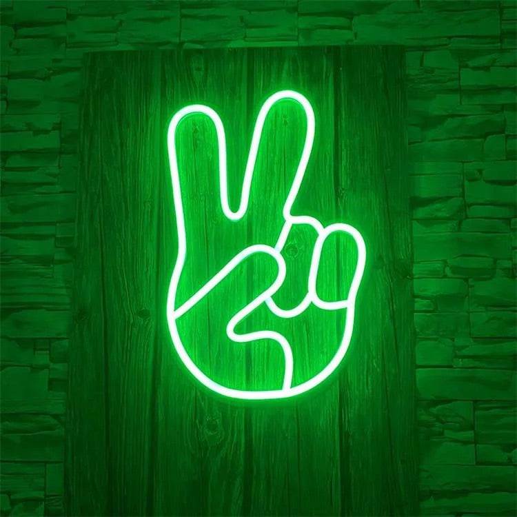 mano vittoria neon - Skizzografico