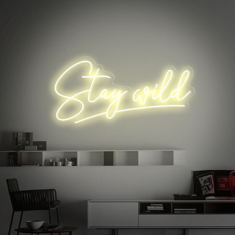 Stay wild neon - Skizzografico