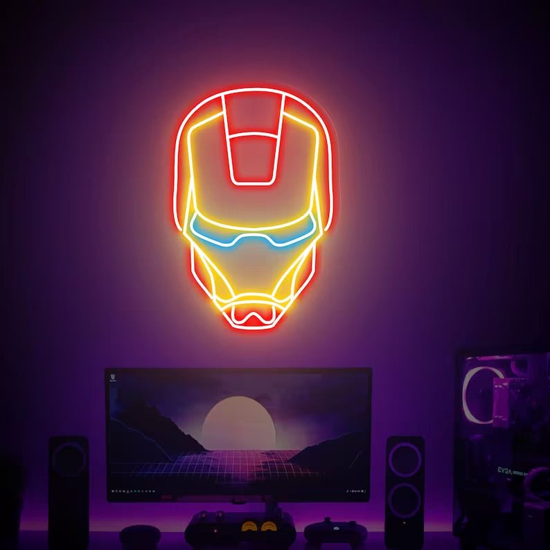 Iron man neon - Skizzografico