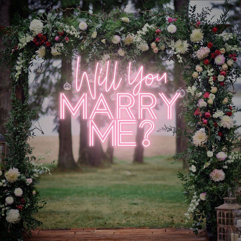 will you Marry me neon - Skizzografico