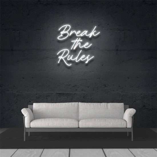 Break to rules neon - Skizzografico