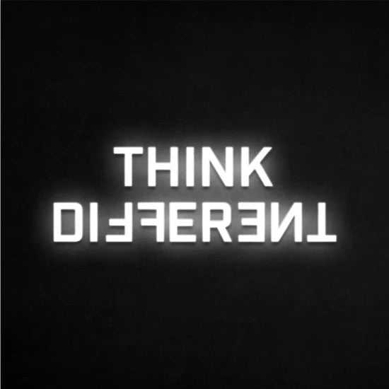 Think different neon - Skizzografico